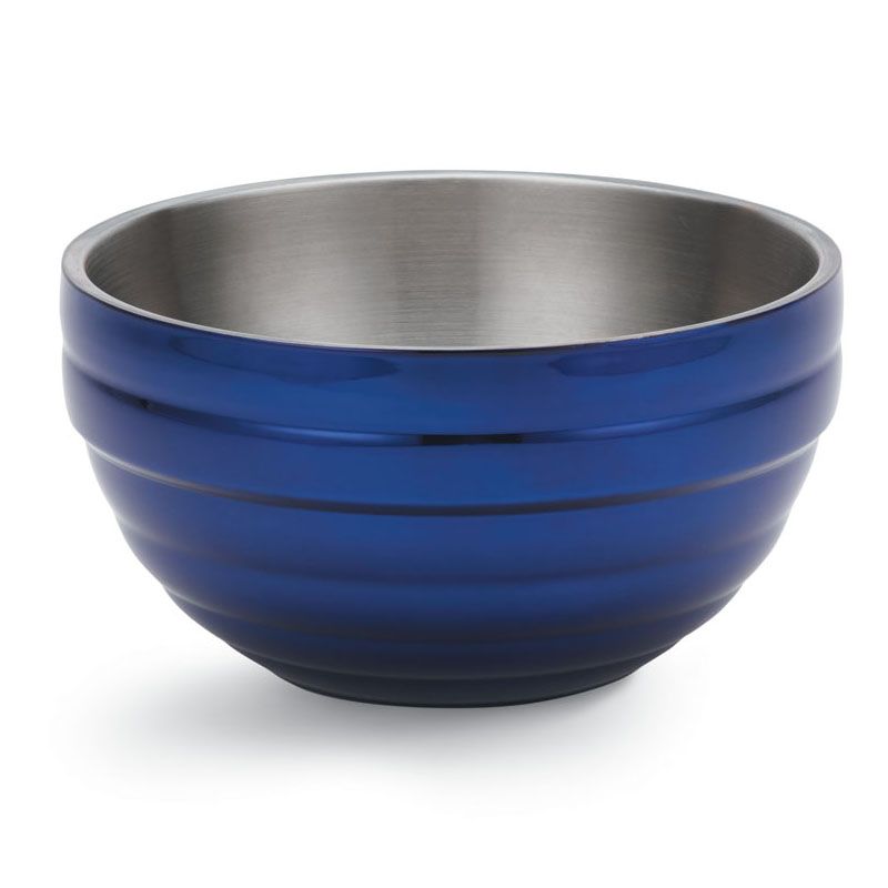Vollrath Cobalt Blue S/S Beehive Style .75 Qt Double Wall Bowl