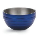 Vollrath Cobalt Blue S/S Beehive Style .75 Qt Double Wall Bowl