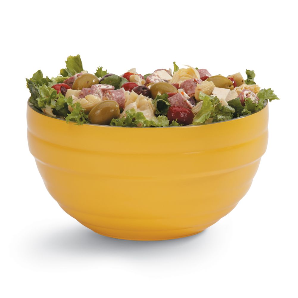 Vollrath Nugget Yellow S/S Beehive Style 3.4 Qt Double Wall Bowl