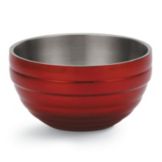 Vollrath Dazzle Red S/S Beehive Style 6.9 Qt Double Wall Bowl