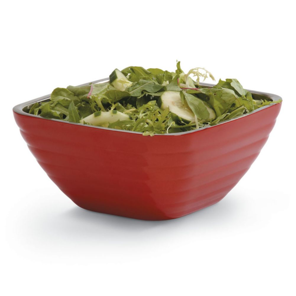 Vollrath&reg; .75 Qt. Square Insulated Serving Bowl in Fire Engine Red