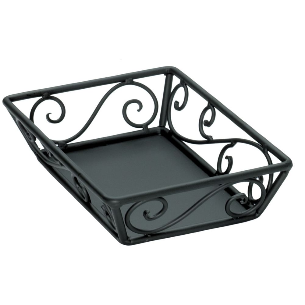 Delfin Design Black Steel 12 x 9 x 2" Santa Fe Basket