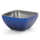 Vollrath Cobalt Blue S/S Square Beehive Style 8.2 Qt Double Wall Bowl