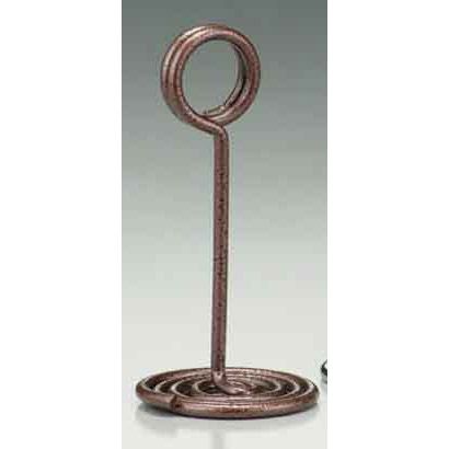 American Metalcraft Antique Copper 12" Swirl Base Number Sign