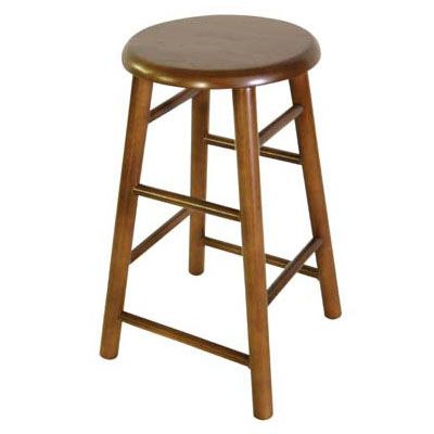 Old Dominion Wood Products Walnut 24" High Bar Stool