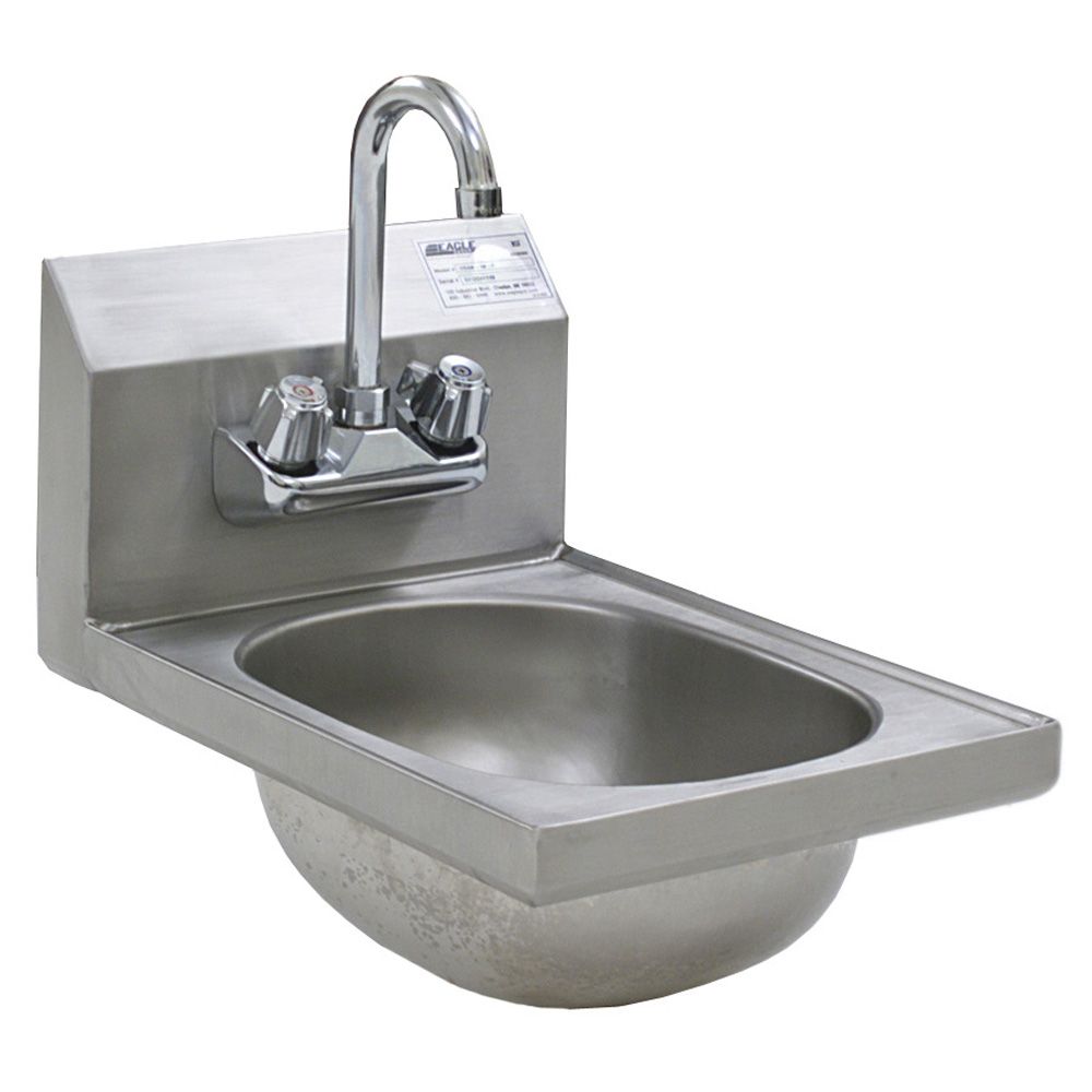 Eagle Foodservice 18 / 304 S/S Splash Mount Faucet Hand Sink