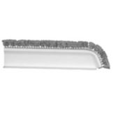 Clartec White 3-1/2 x 16" Angled Divider w/ Black Parsley