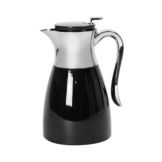 Service Ideas Black / Chrome 1-Ltr. S/S Vacuum Server