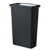 Snap Drape Black Poly / Spandex Contour Cover for Slim Jim Trash Can