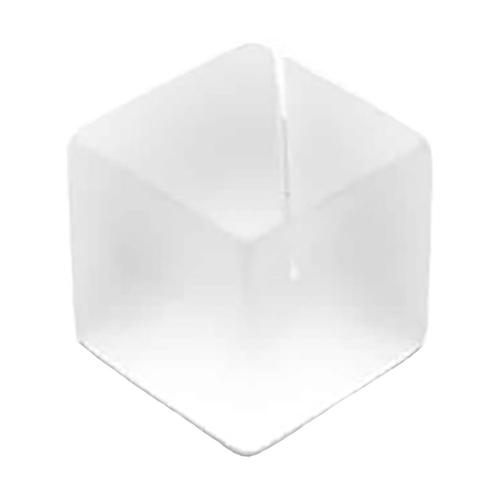 American Metalcraft Frosted White Acrylic Cube Card and Tag Holder
