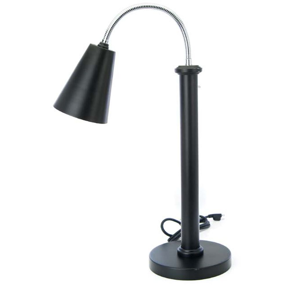 Eastern Tabletop Black Satin Single Lamp Self Standing Heat Lamp