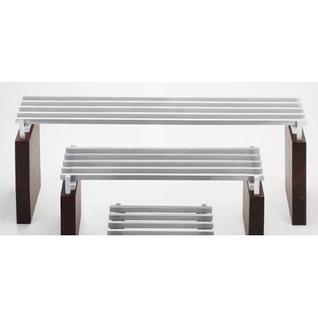 Cal-Mil Westport 30 x 10-1/2 x 7-3/4 Aluminum / Wood Rail Riser