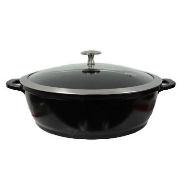 Spring USA&reg; Bella Titanium 2.5 Qt Round Roaster with Glass Cover