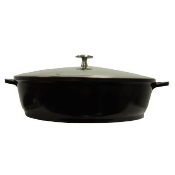 Spring USA&reg; Bella Titanium 3.5 Qt Round Roaster with Glass Cover