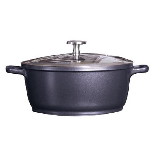 Spring USA&reg; Bella Titanium 2 Qt Round Roaster with Glass Cover