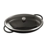 Spring USA&reg; Bella Titanium 3 Qt Oval Roaster with Glass Cover
