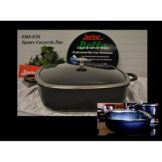Spring USA&reg; Bella Titanium 4 Qt Square Roaster with Glass Cover