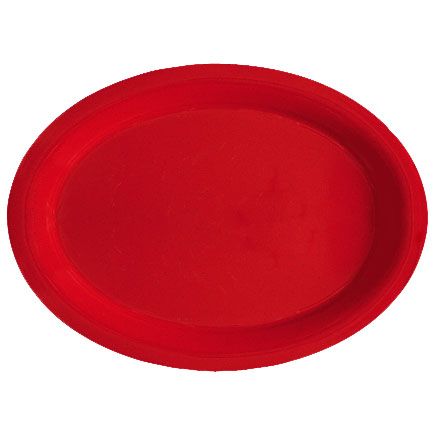 G.E.T. Red Sensation&trade; 13-1/2" x 10-1/4" Oval Platter