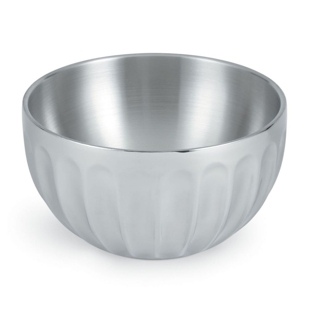 Vollrath S/S Fluted Round 3.4 Qt Double Wall Serving Bowl
