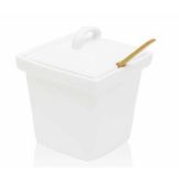 Front Of The House&reg; Mod&reg; 4 Oz Porcelain Pot w/ Notched Lid