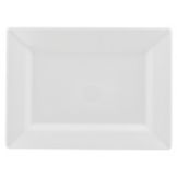EMI Yoshi&reg; Rectangles White Plastic 7.5" x 5.5" Plate
