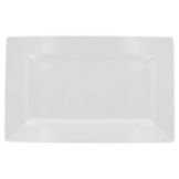 EMI Yoshi&reg; Rectangles White Plastic 16" x 7-1/2" Plate