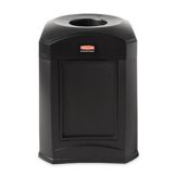 Rubbermaid Black Landmark Series Funnel Top Frame w/ Rigid Liner