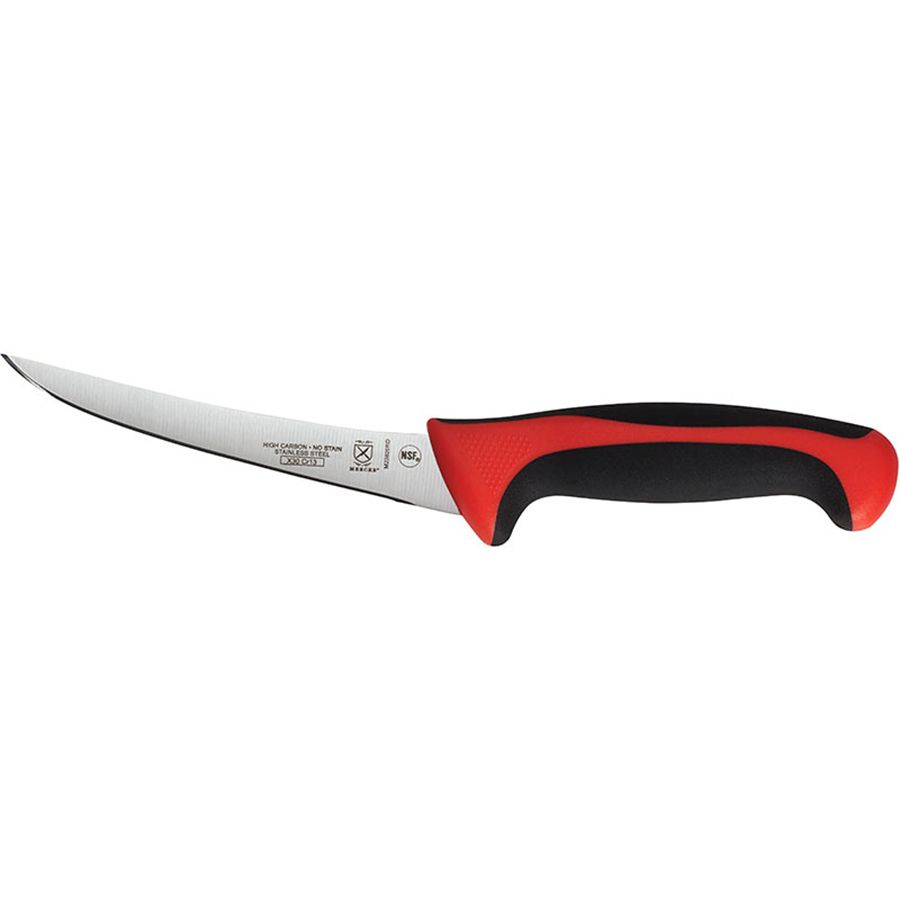 Mercer Millennia Primary4&trade; Red 6" Curved Boning Knife
