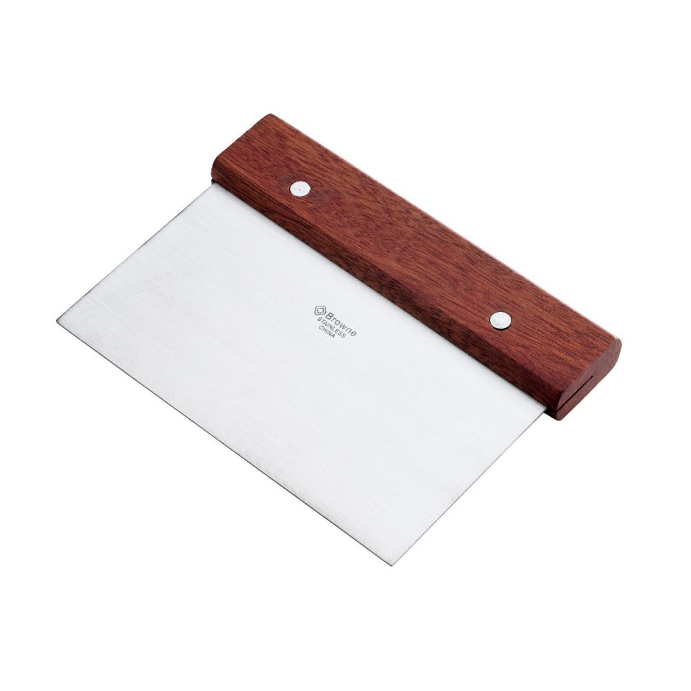 Browne Foodservice Dough Scraper w/ 7" Hardwood Handle
