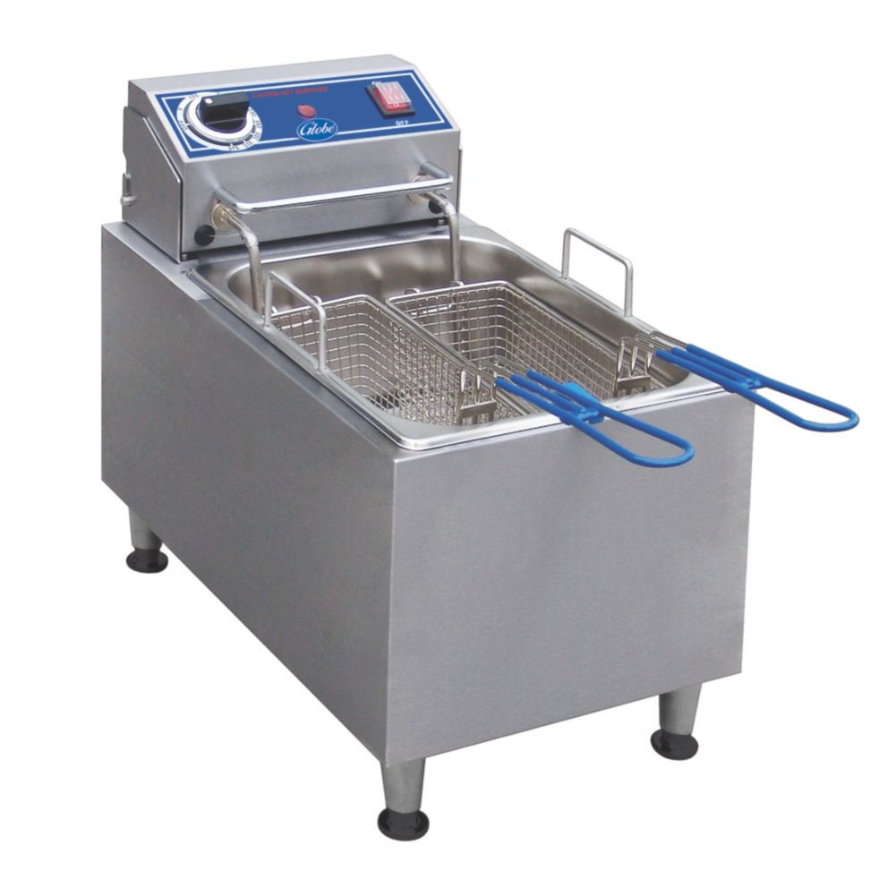 Globe Food Equipment Countertop S/S Electric 16-Lb. Capacity Fryer