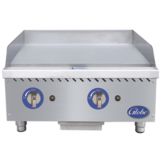 Globe Food Equipment Countertop S/S 24" Manual Gas Griddle