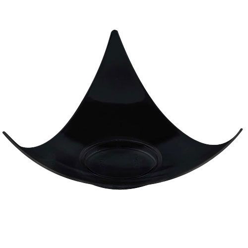 EMI Yoshi&reg; Small Wonders Aster Black Plastic Triangle Dish