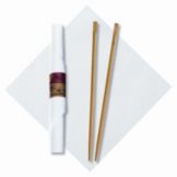 Hoffmaster Caterwrap&reg; Linen-Like Dinner Napkin Rolled Chopsticks