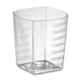 EMI Yoshi&reg; Squares Clear Plastic Squat 9 Oz Rocks Tumbler