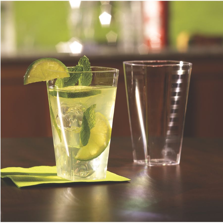EMI Yoshi&reg; Squares Clear Plastic 12 Oz Tumbler