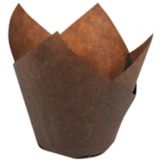 CUP,BAKING,TULIP,BROWN,SMALL,2"X2"X3.5"