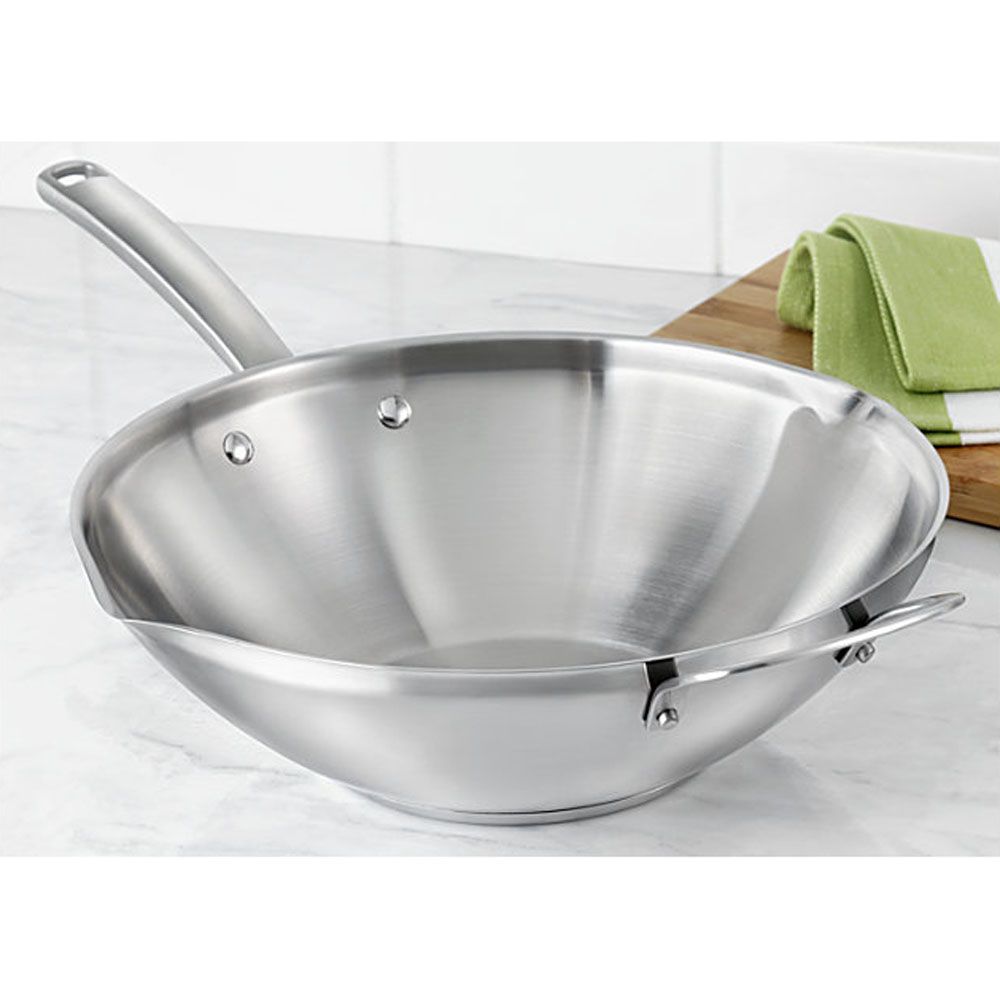 Calphalon&reg; Simply Stainless II 12" Stir Fry Pan / Wok