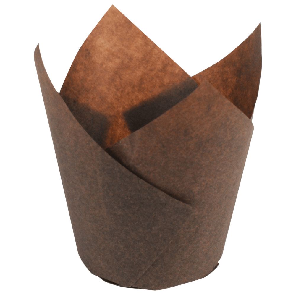 CUP,BAKING,TULIP,BRN,LRG,2.25"X2.75"X4"
