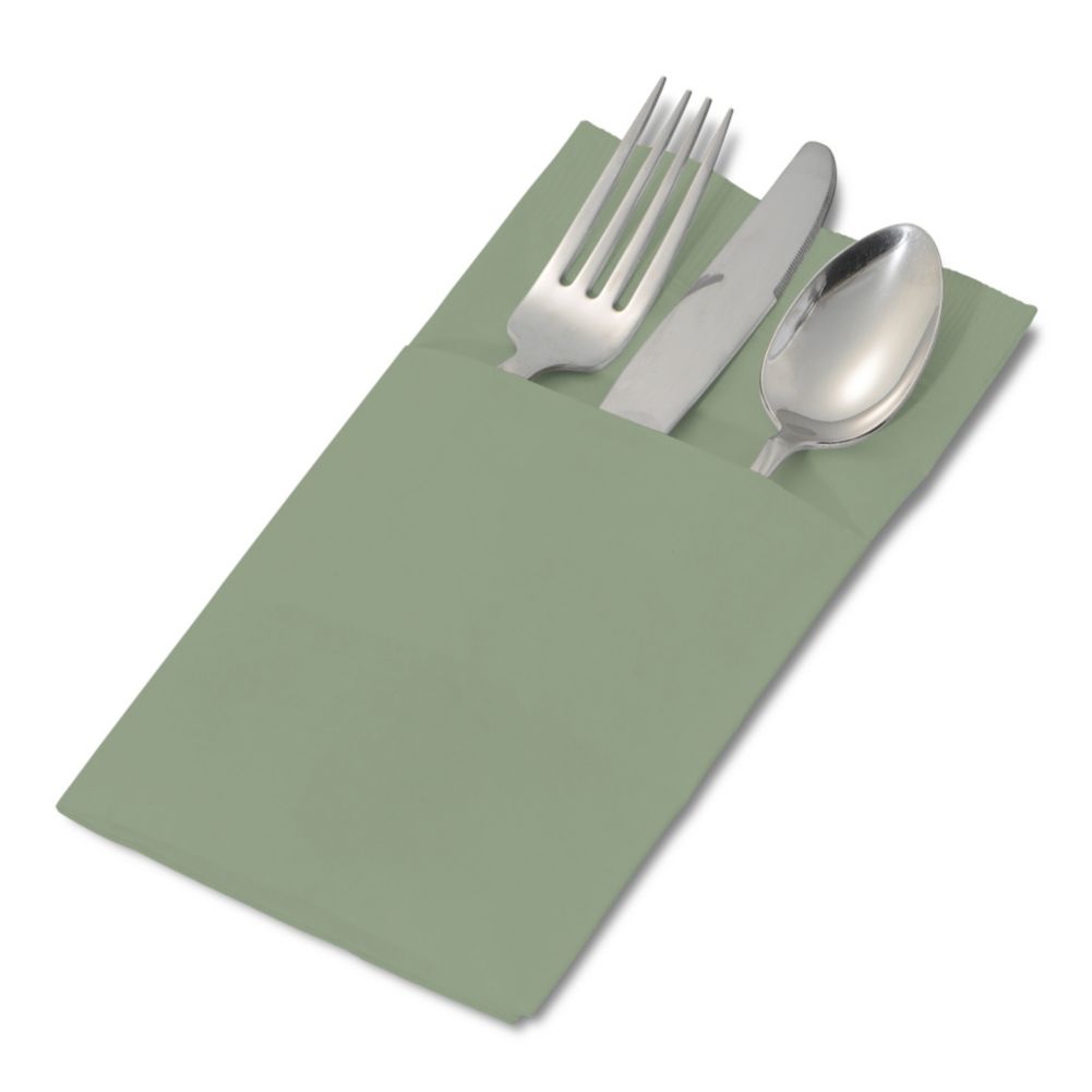 Dinex&reg; Sage Pocket-Fold 2-Ply 17 x 17" Dinner Napkin