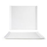 Front Of The House&reg; Nouvelle White Porcelain 10 x 12" Plate