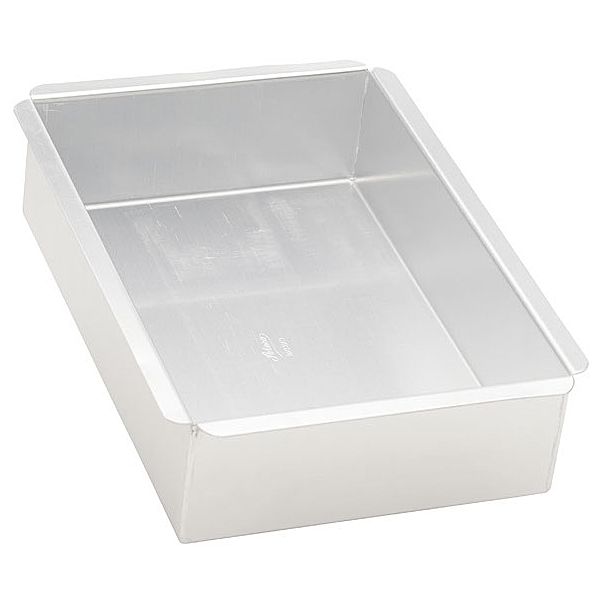 Ateco Small Aluminum 8 x 12 x 3" Rectangular Cake Pan