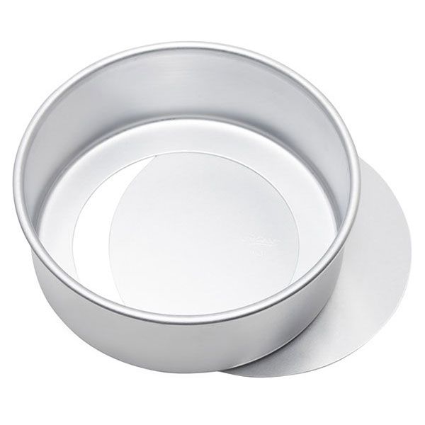 Ateco Aluminum 8 x 3" Round Pan w/ Removable Bottom