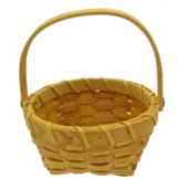 Betsys Baskets Round 7 x 7 x 3-1/2-In. Chipwood Basket w/ Flip Handle