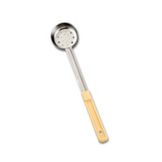 Browne Foodservice One-Piece Perforated 3 Oz Spoodle w/ Beige Handle
