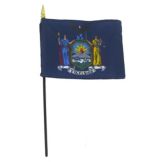 Riverside Mfg. Rayon 4 x 6" New York Flag