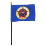 Riverside Mfg. Rayon 4 x 6" Minnesota Flag