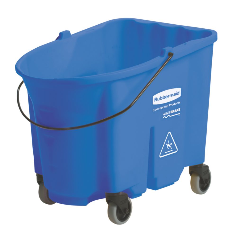 Rubbermaid WaveBrake&reg; Blue 35 Qt Mop Bucket w/ Caster Kit