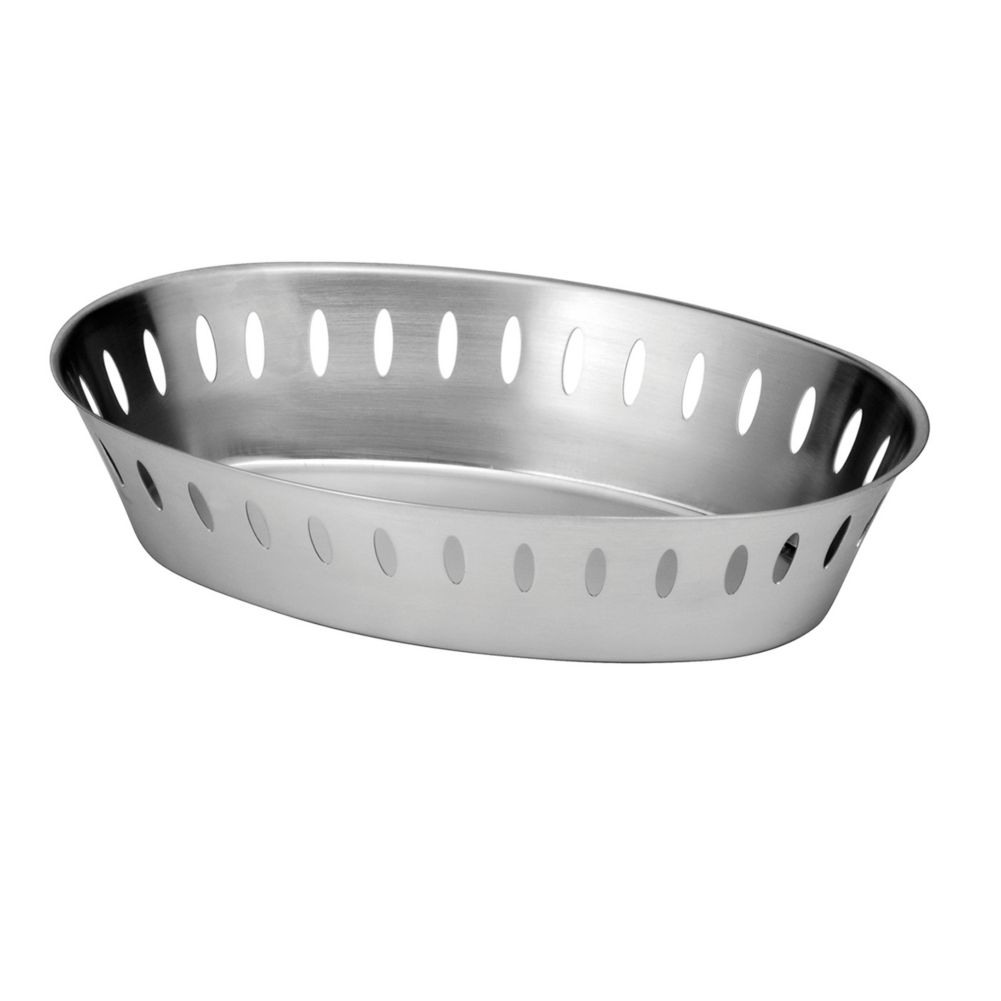 Oneida&reg; Stiletto Stainless Steel 11" Oval Bread Basket