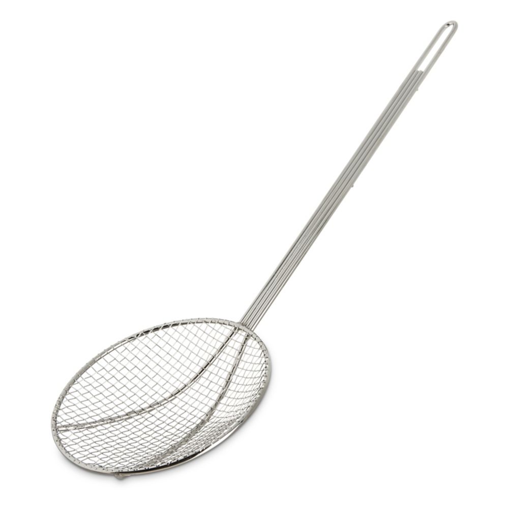 Carlisle&reg; 7" Nickel Plated Wire Mesh Skimmer