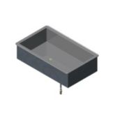 Vollrath&reg; Stainless Steel Non-Refrigerated Four-Pan Cold Pan